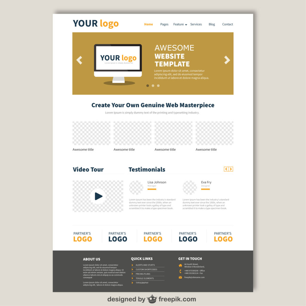 Ejemplo de página web corporaativa