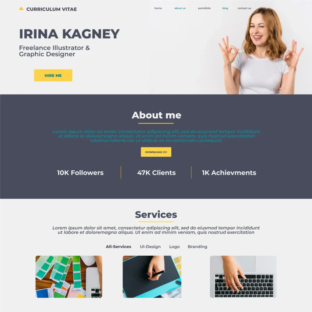 landing page invención web